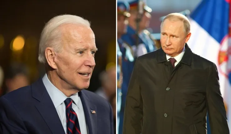 Biden et Poutine sur 2 photos