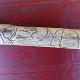 Bâton décoré par des insectes