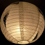 Abat-jour en papier dentelle